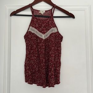 Fig & Olive Floral Blouse Top S